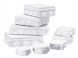 Weatherproof PVC junction Box - Knock Out Type