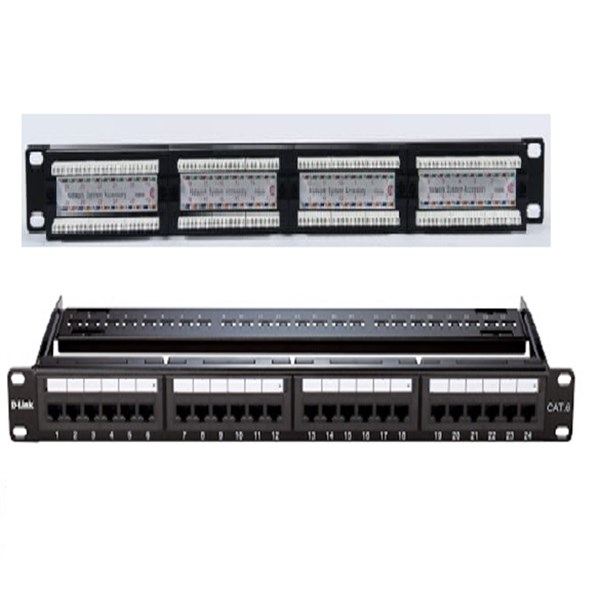 24 Port Patch Panel Loaded - Kuwes<