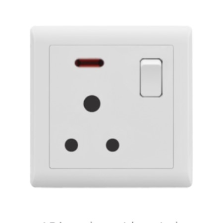 15A Switch Socket with Neon 