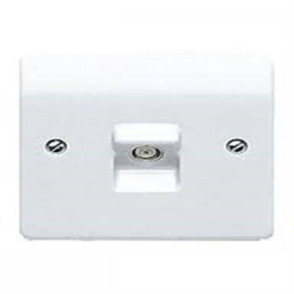1 GANG COAXIAL NON ISOLATED TV FM SOCKET<