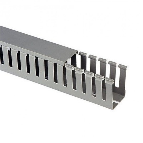 25mm x 40mm PVC Slotted panel Trunking<