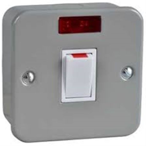 45A DP Metalclad Switch with Neon 3x3<