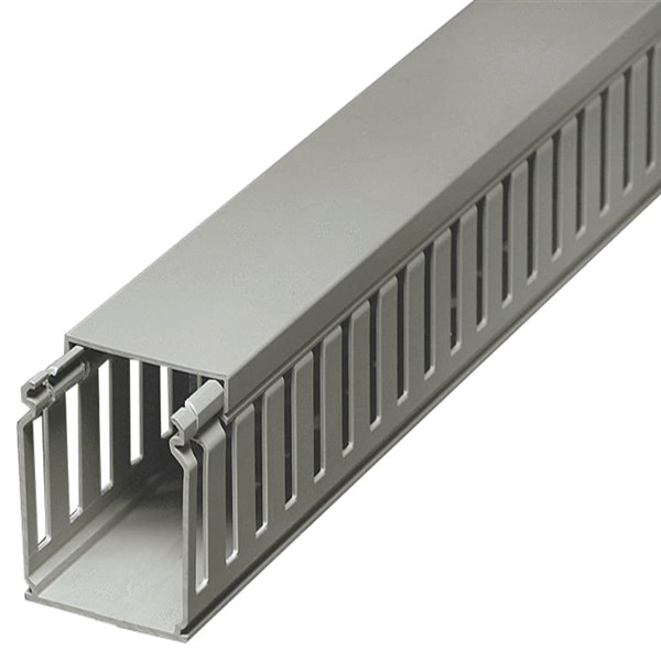 50mm x 100mm Pvc slotted panel trunking<