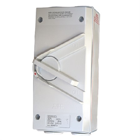 32A 2P PVC SWITCH-ISOLATOR - WSD232CL<