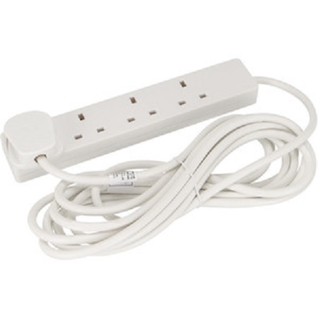 Extensions Socket 7.5mtr Wire with Switch - 4 Gang<