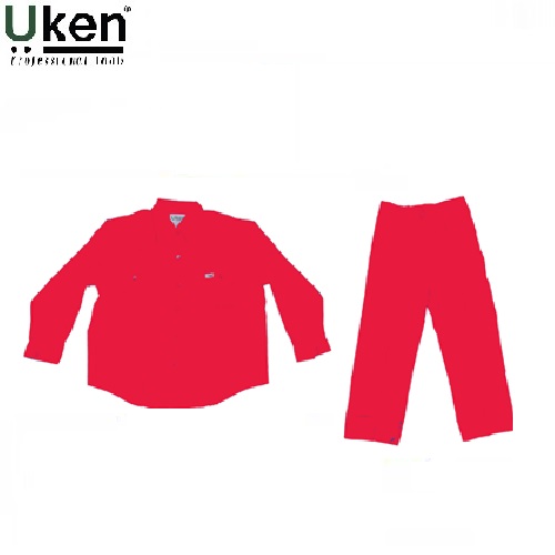 Pant Shirt 100% Cotton - Red Color<