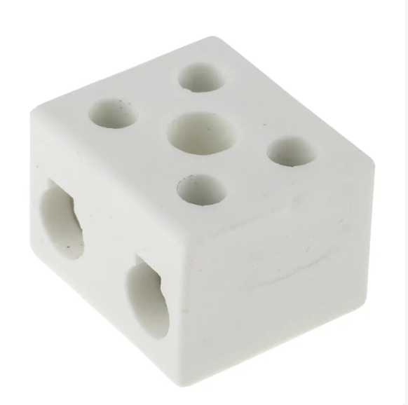 2 Pole Ceramic Terminal Blocks / Ceramic Connector
