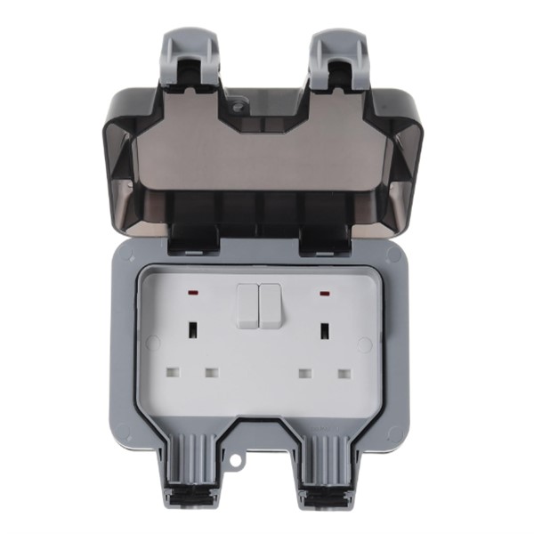 BG 13A Double Weatherproof Outdoor Switched Socket, IP66<