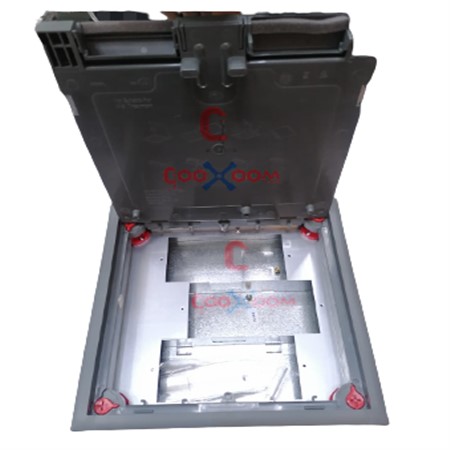 MK Floor Box Raised  F' Box 265X265X95 3 COMP - CRB265-3GRY