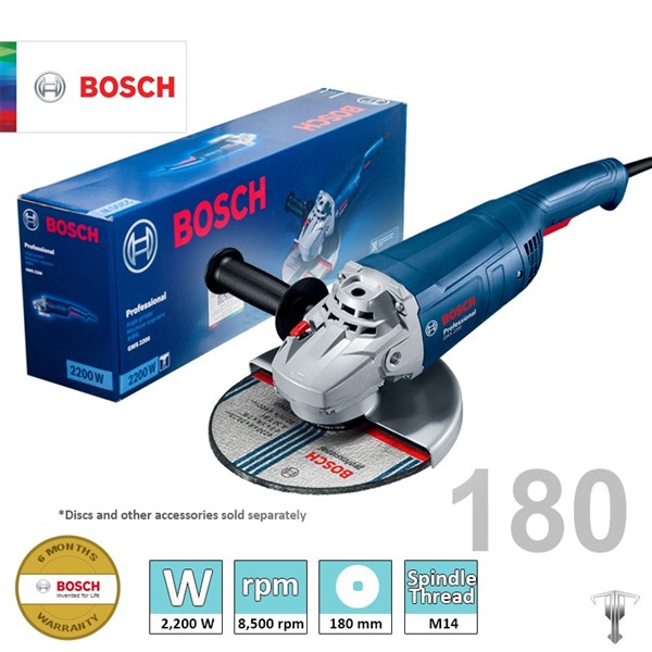 Bosch Professional Angle Grinder, GWS 2200-180HV<