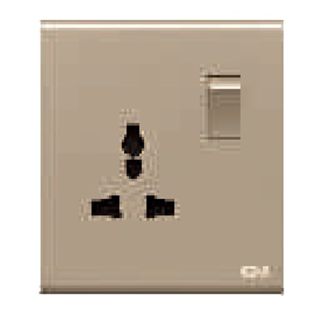 Universal Socket with Switch 16A DB119-Gold<