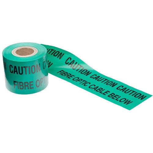 Caution Tape Fiber Optic Cable Green Color<