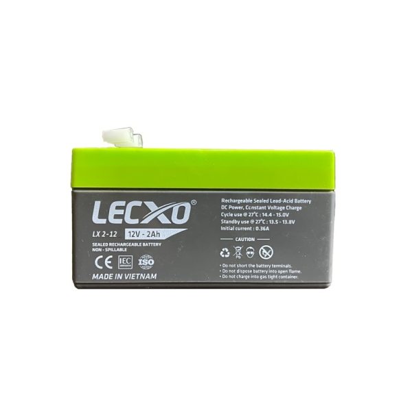 12V 2Ah Battery LX2-12 Lead Acid Dry Battery BRAND LECXO<