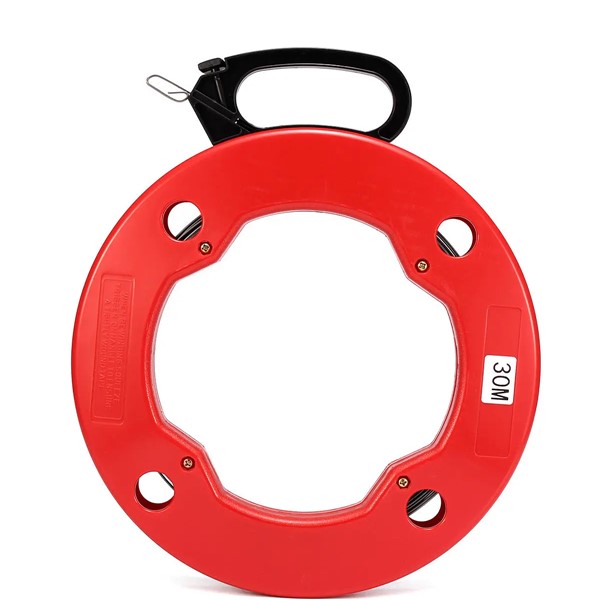 Fish Tape Reel Red Color Heavy Duty  Wire Puller<