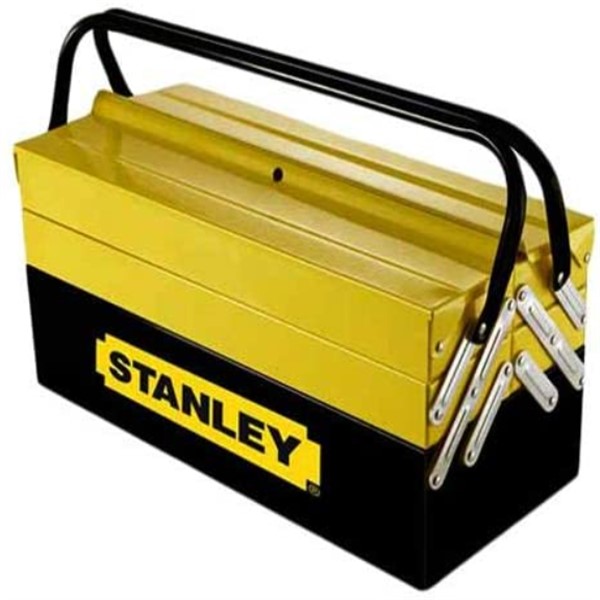 Stanley 5 Tray Metal Tool Box, 1-94-738, Yellow