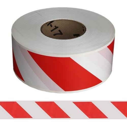 warning tape red & white<