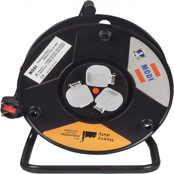 HEAVY DUTY EXTENSION CABLE REEL METAL WHEEL MODI<