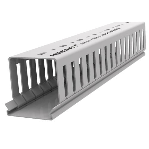 60mm x 60mm Pvc slotted panel trunking
