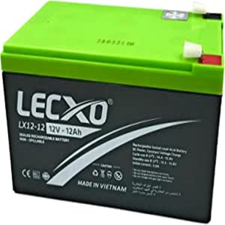 12V-12A Lecxo Sealed RECHARGEABLE LEAD DRY ACID BATTERY<