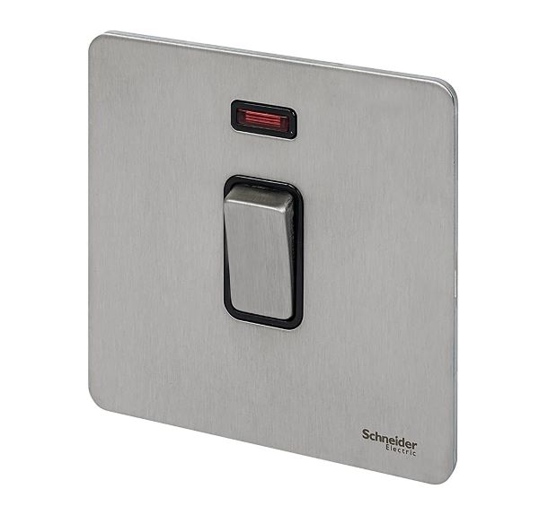 Schneider Ultimate 20A Water Heater Switch Stainless Steel<