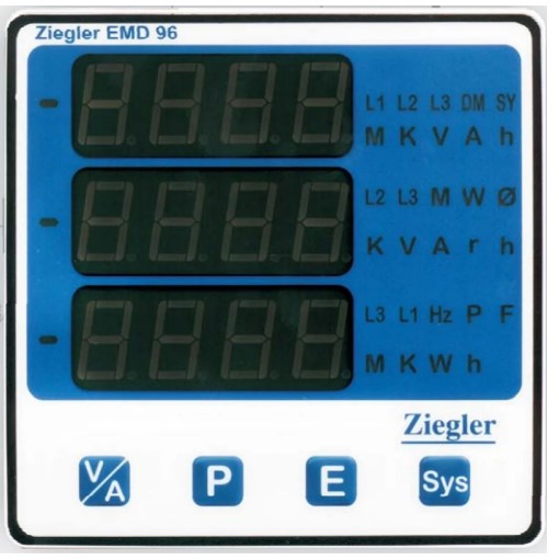 Multi Function Digital Meter ZIEGLER EMD 96<
