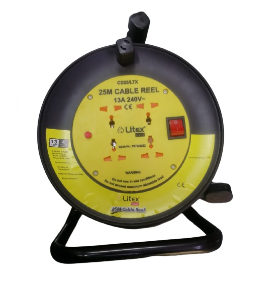 EXTENSION CABLE REEL WITH 4 UNIVERSAL SOCKET<